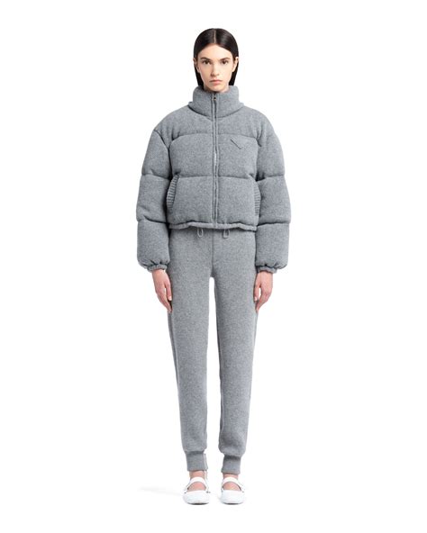 prada womens down jacket|prada cashmere puffer jacket.